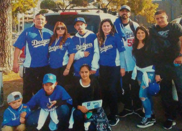 Avelica Family at Chaves Ravine - True Dodger Blue Avelica Family at Chaves Ravine - True Dodger Blue